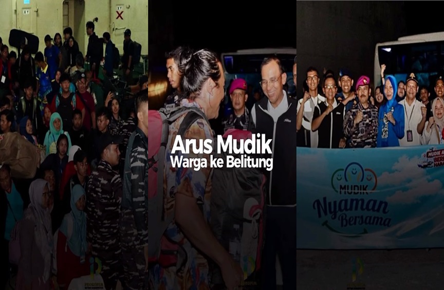 Sekitar 400 Perantau, Rayakan Idul Fitri di Belitung dari Jalur Mudik Besame TNI-AL